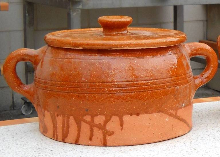 Ollas de barro redondas resistentes al calor del Horno de Leña.