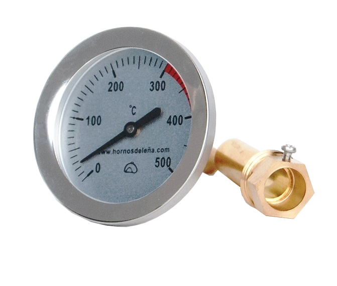 WOOD OVEN SMOKE THERMOMETER 500 ° C DEGREES LONG PROBE CM 30 PYROMETER
