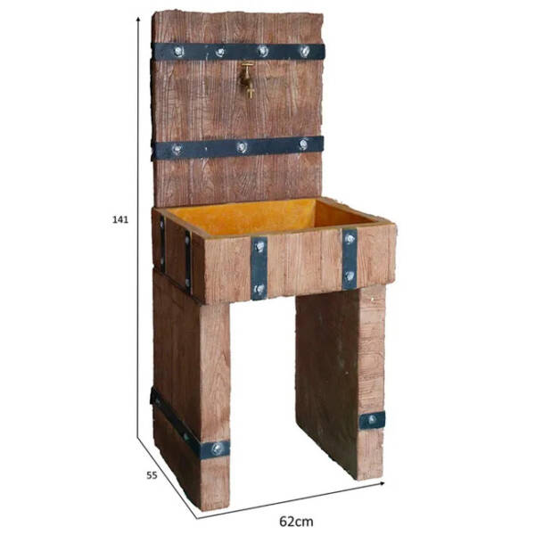 Fregadero Modular de Piedra Artificial para Jardín Modelo RF-312