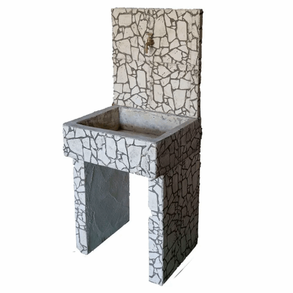 Fregadero Modular de Piedra Artificial para Jardín Modelo RF-314